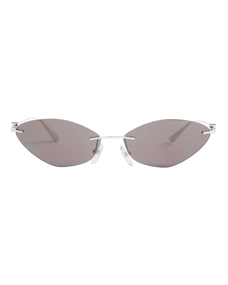 Balenciaga Nano Cat Sunglasses Silver
