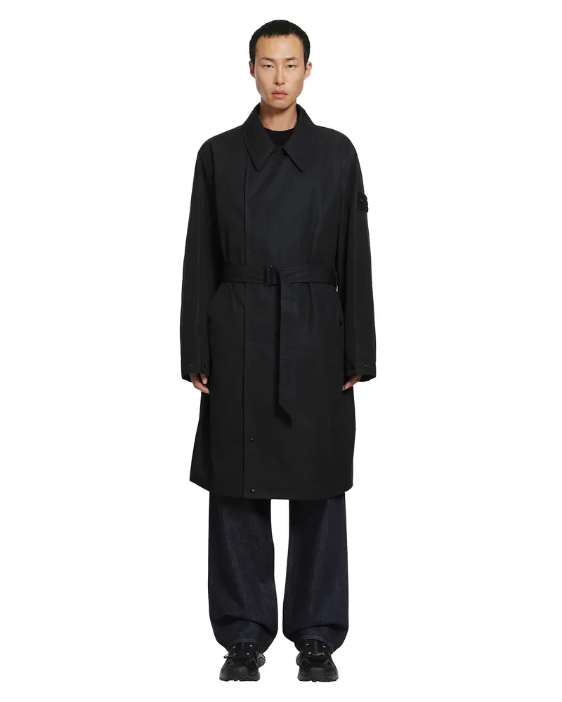 Stone Island 7100004 All Weather Trench Black