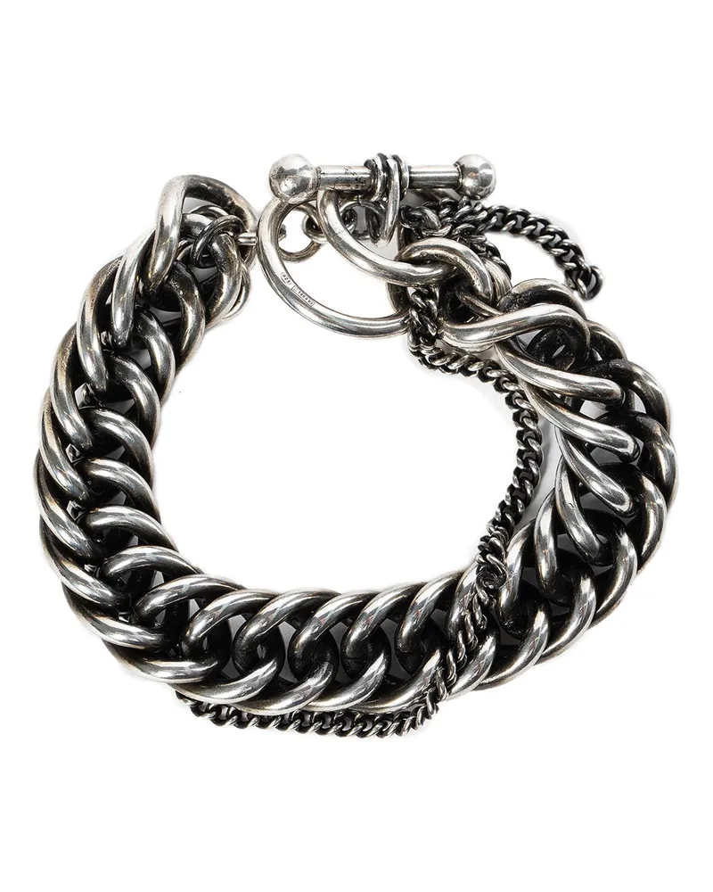Ann Demeulemeester Hinna Double Chain Bracelet Silver
