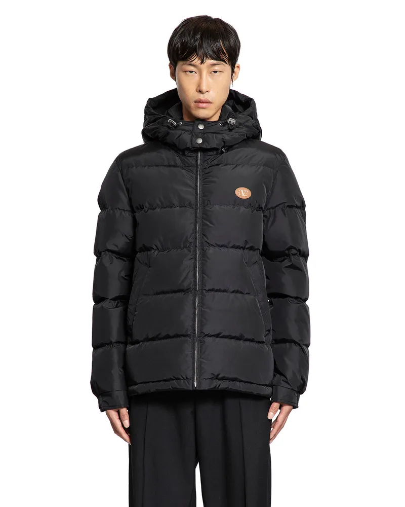 Valentino Garavani VLogo Nylon Down jacket Black