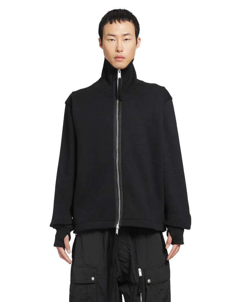 THOM KROM Oversized High Neck Sweatshirt Black