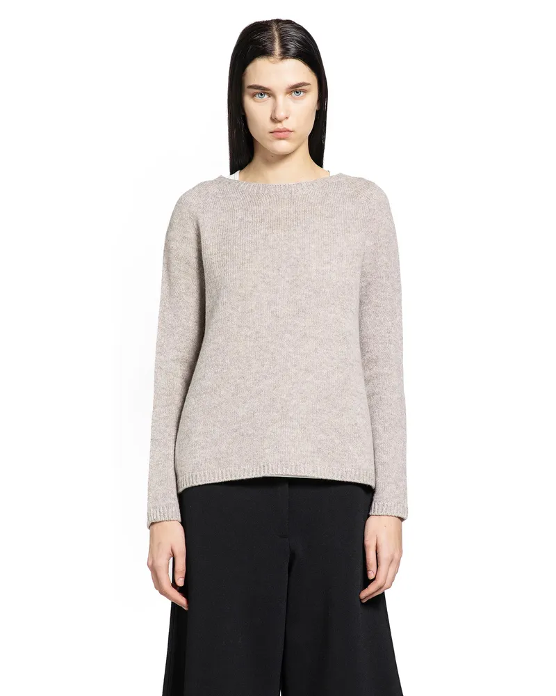 Max Mara Wool and Cashmere Sweater Beige
