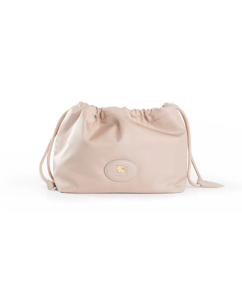 Burberry Reversible Horseshoe Drawstring Pouch Pink