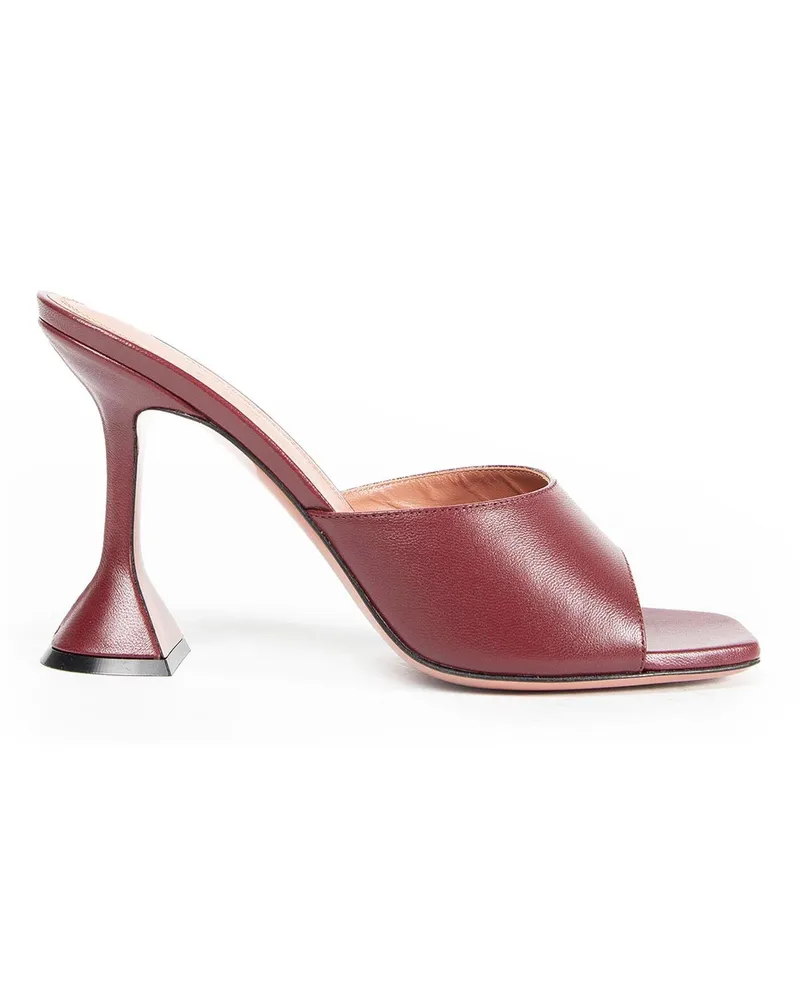 Amina Muaddi Lupita Slippers 95 MM Red
