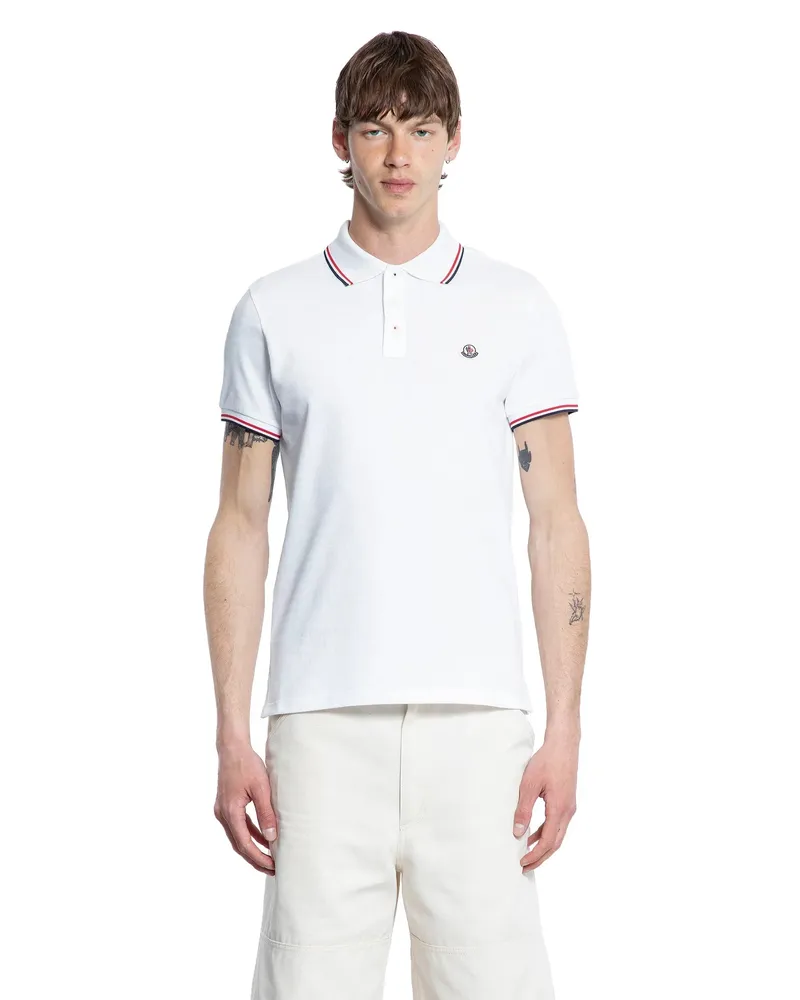 Moncler MAN WHITE T-SHIRTS & TANK TOPS White