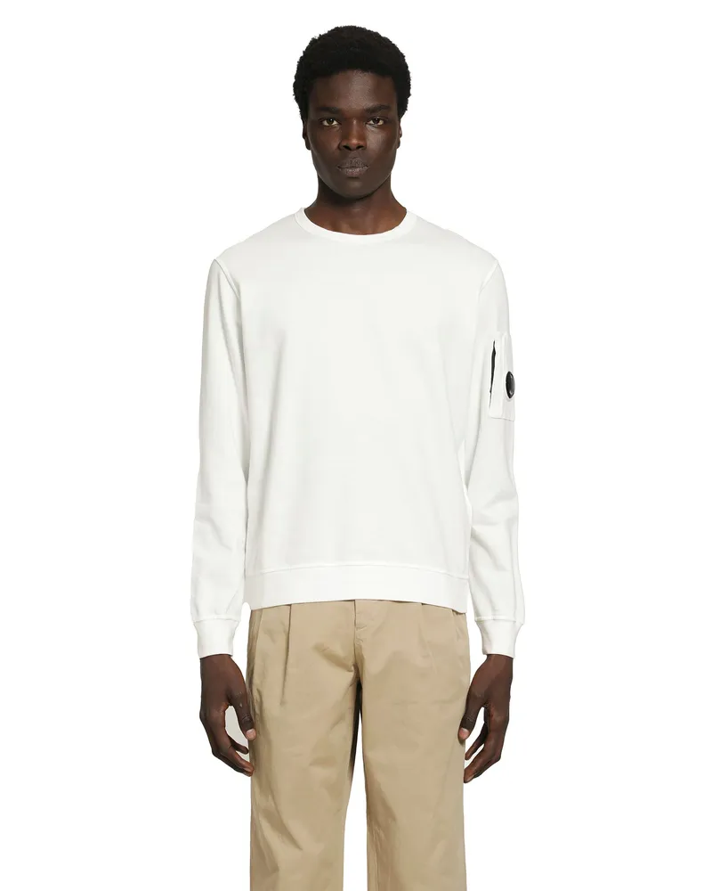 C.P. Company Light Fleece Sweatshirt White