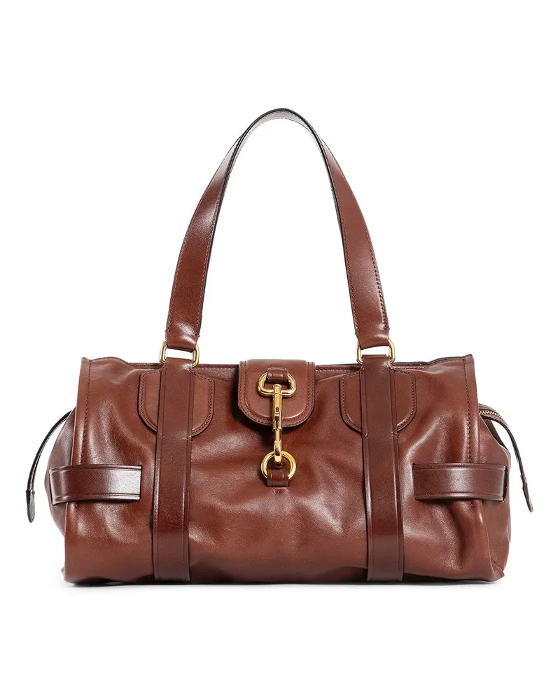 Chloé Kerala 25 handbag in soft leather Brown