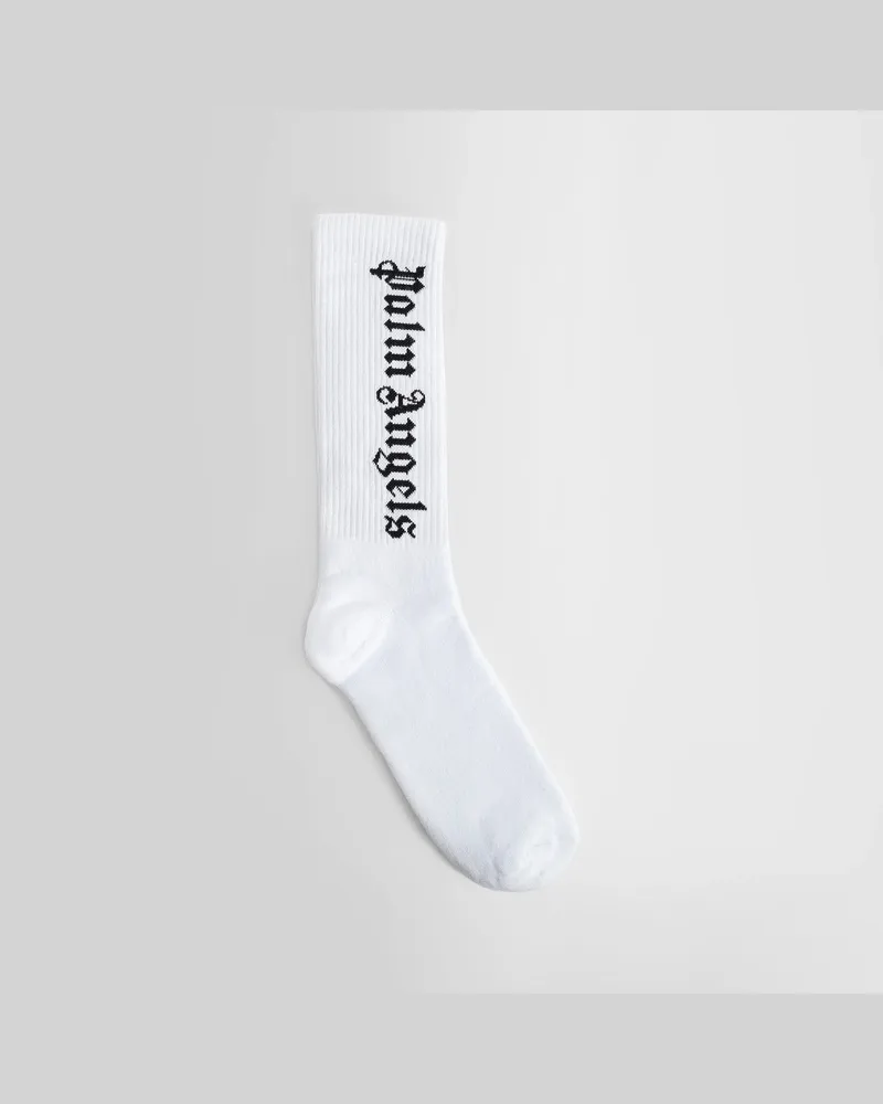 Palm Angels vertical logo socks White
