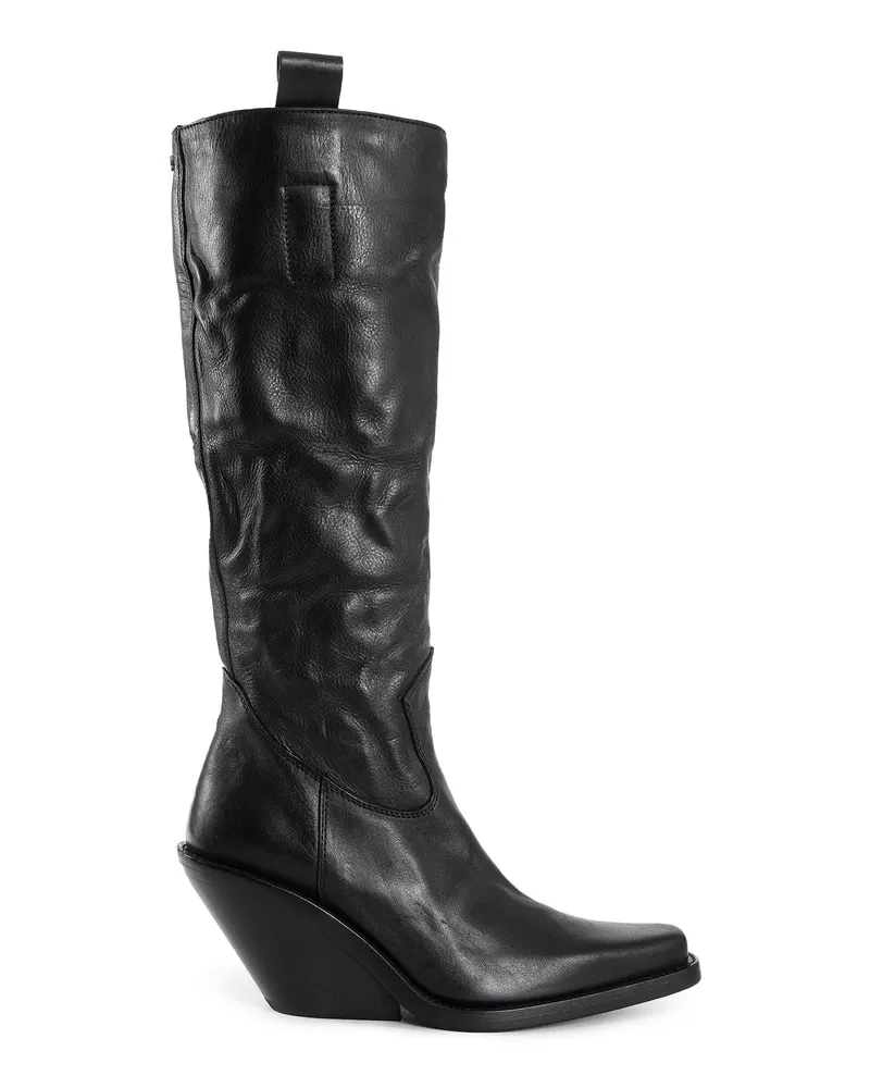 Ann Demeulemeester Lidar Pointy Combat Boots Black
