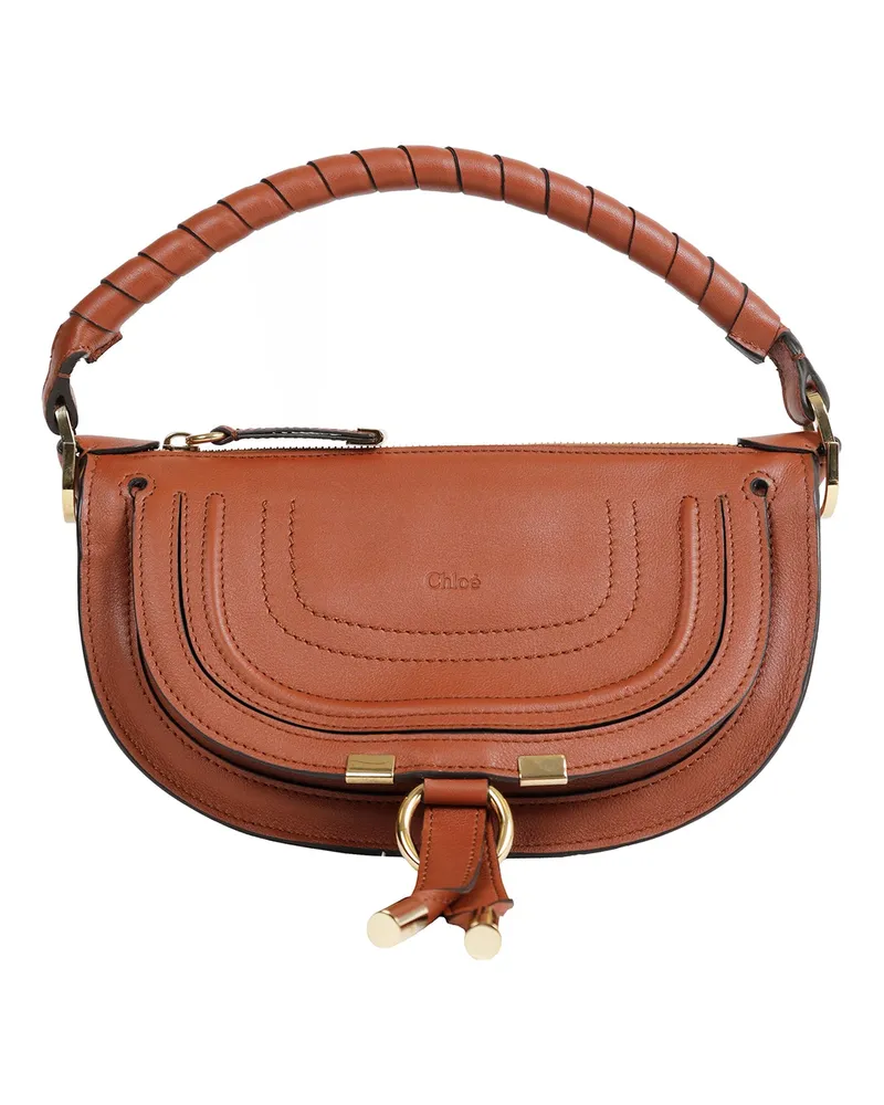 Chloé Mini Marcie Shoulder Bag Brown