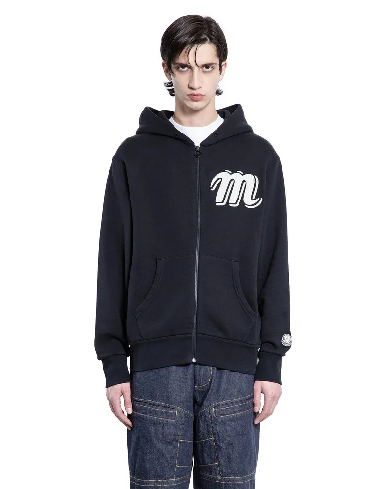 Moncler Mercedes-Benz by Nigo Collaboration Zip-Up Hoodie Black