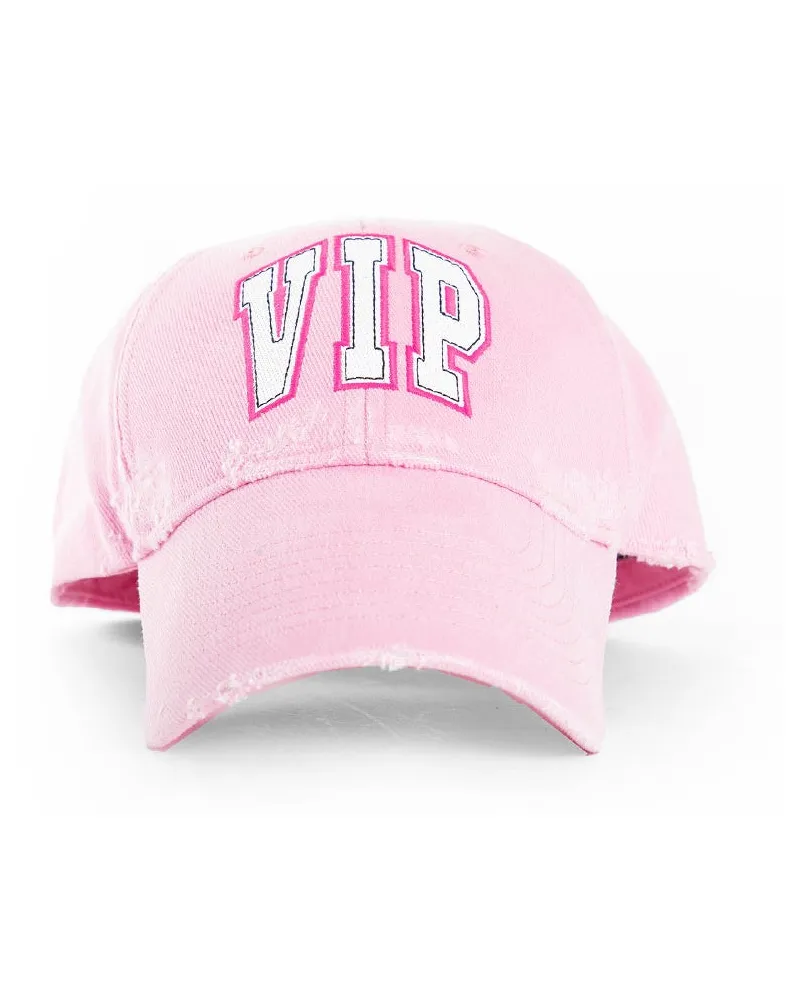 Balenciaga VIP Teamp Logo Cap in cotton drill Pink
