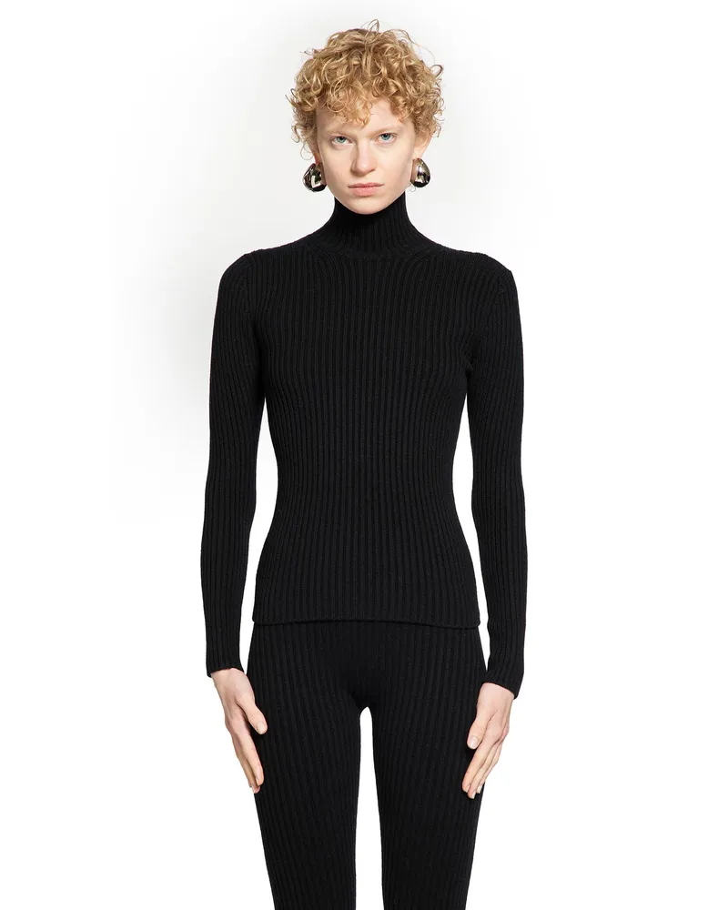 Max Mara Wool Cashmere Turtleneck Jumper Black