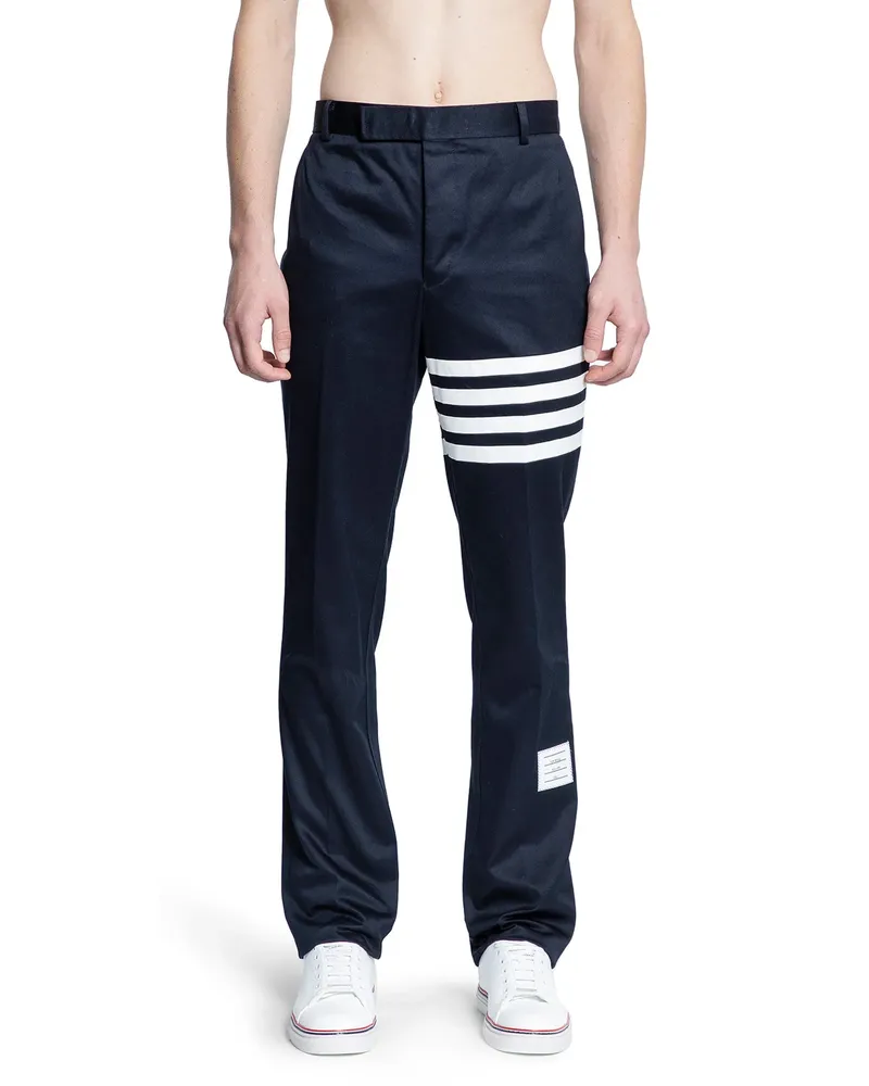 Thom Browne 4 Bar Unconstructed Chino Trousers Black