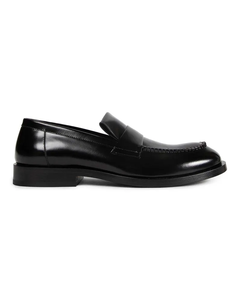 Jil Sander Leather Loafers Black