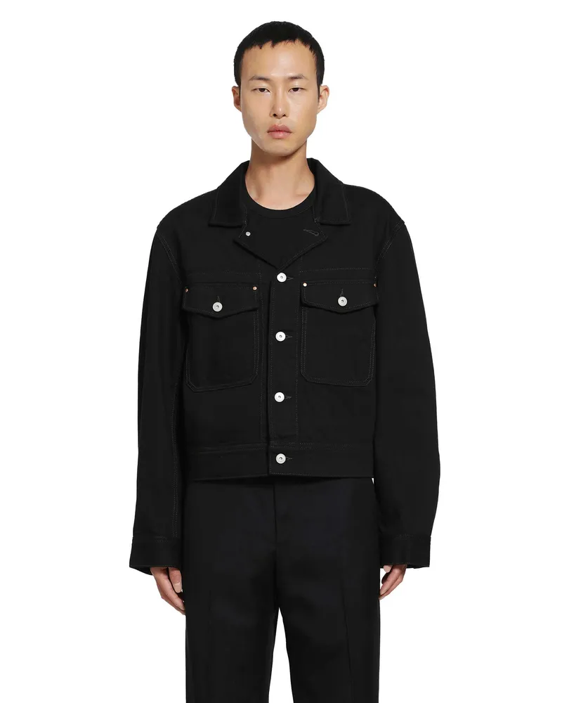 Christophe Lemaire Trucker Jacket Black