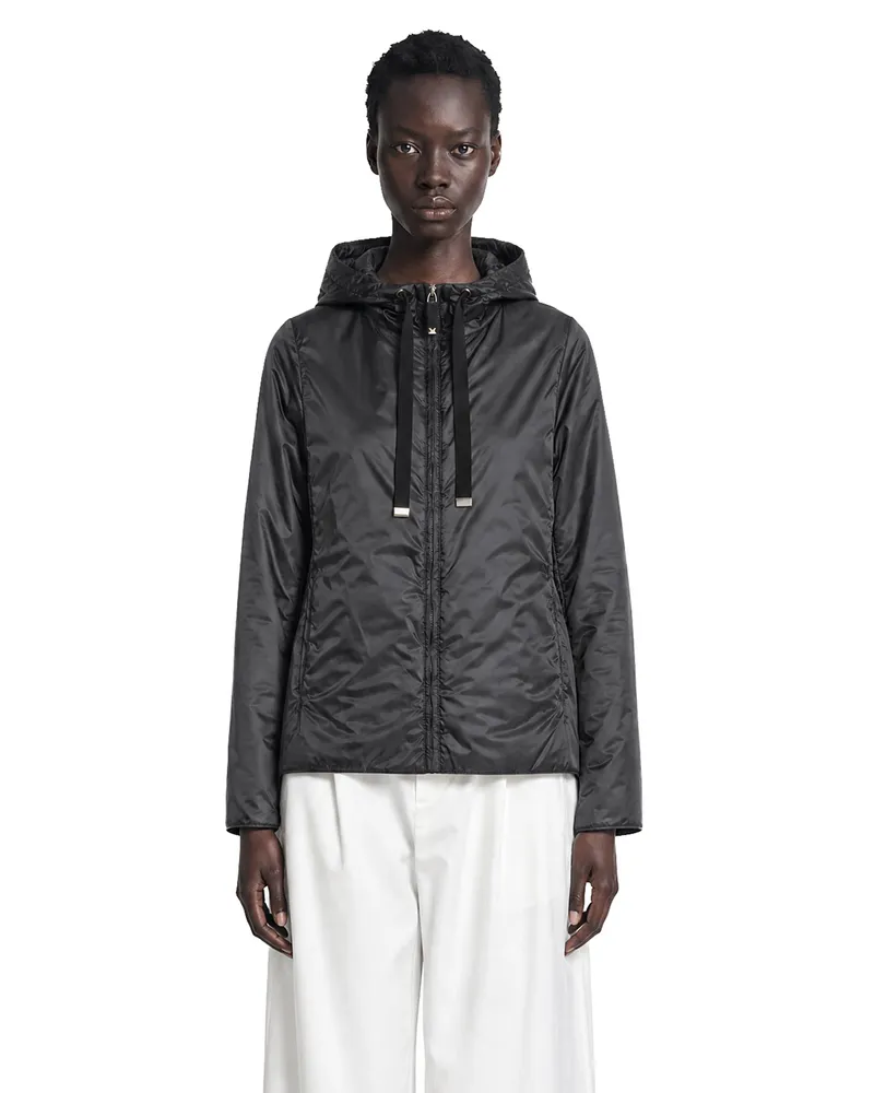 Max Mara Padded Water-Repellent Hooded Jacket Black