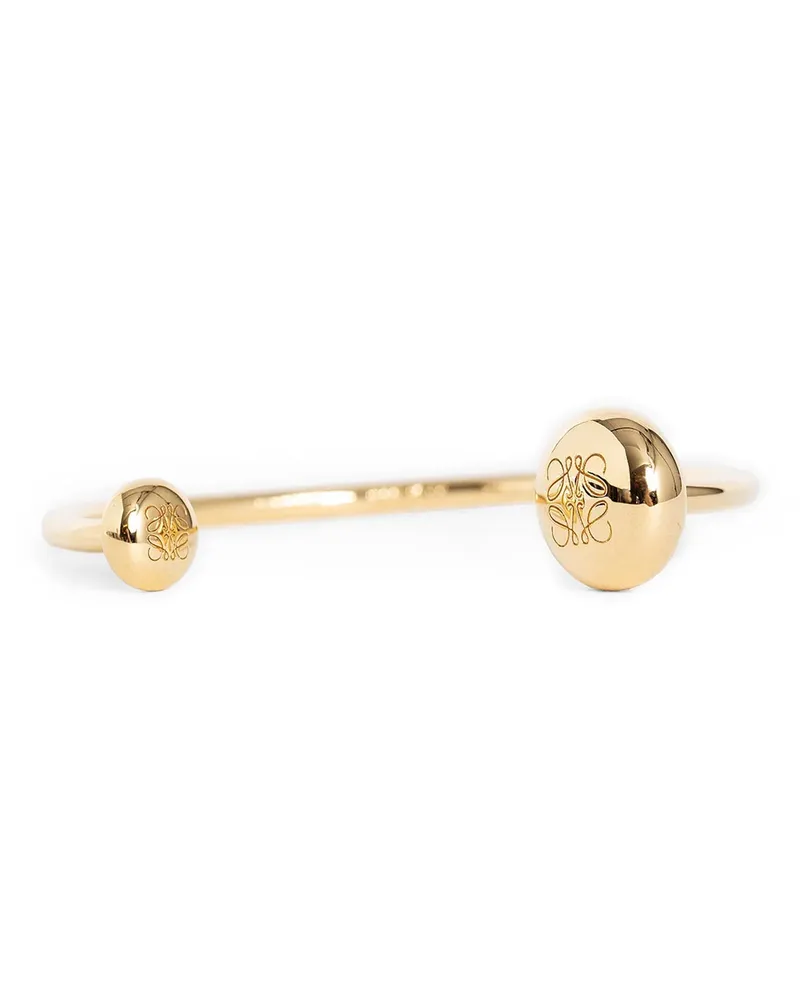 Loewe Gemello Anagram Pebble in argento sterling Gold