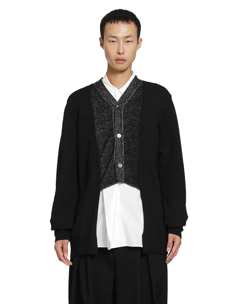 Comme des Garçons Layered cadigan Black