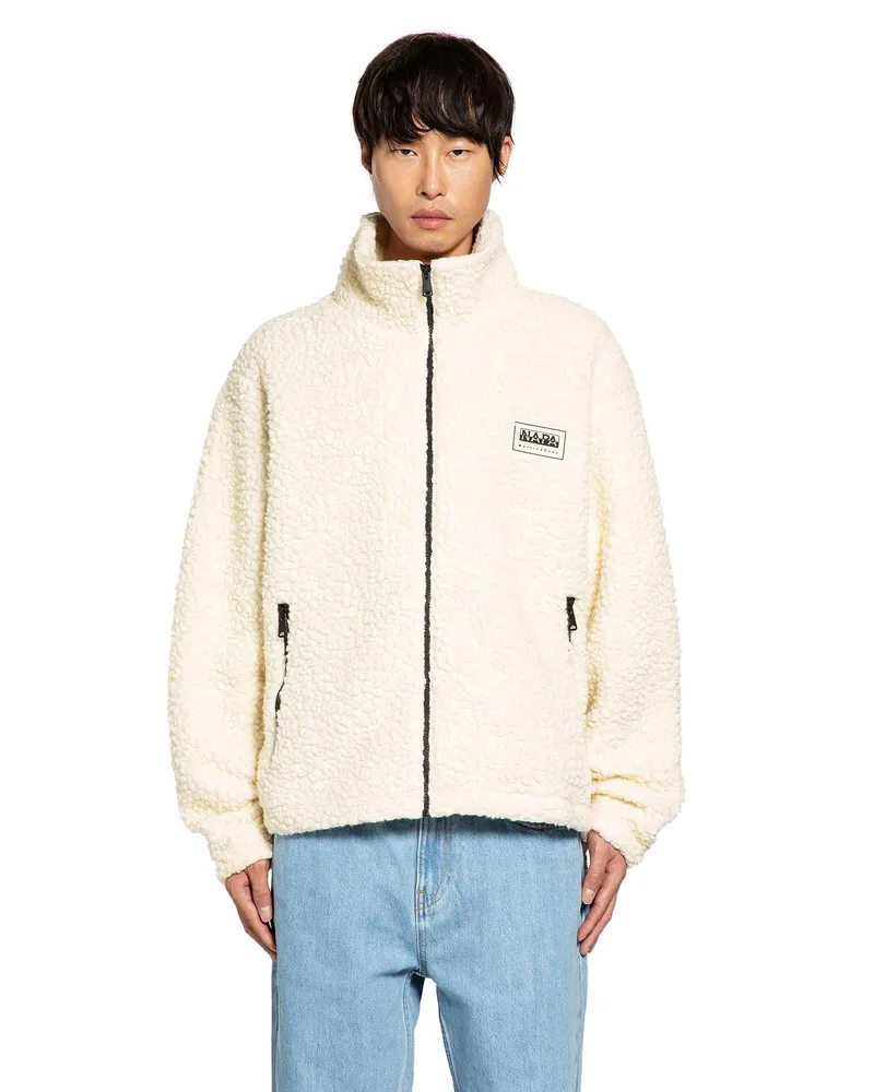 Napapijri Martine Rose T-Emin Wool Fleece Jacket White