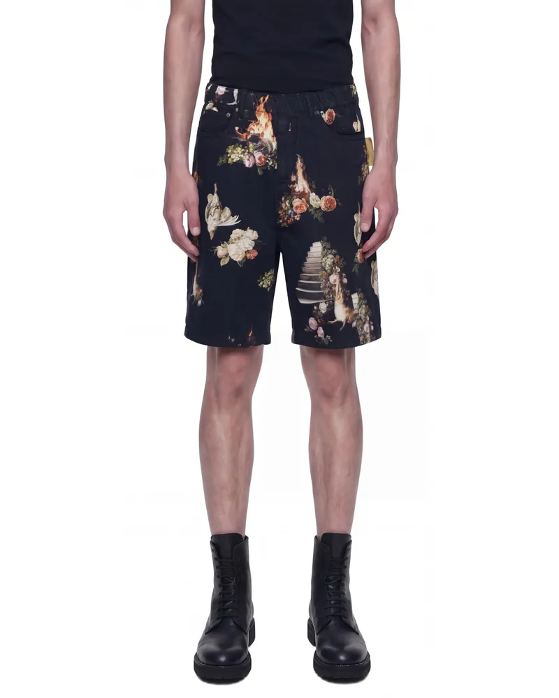 Undercover Linen Shorts Black