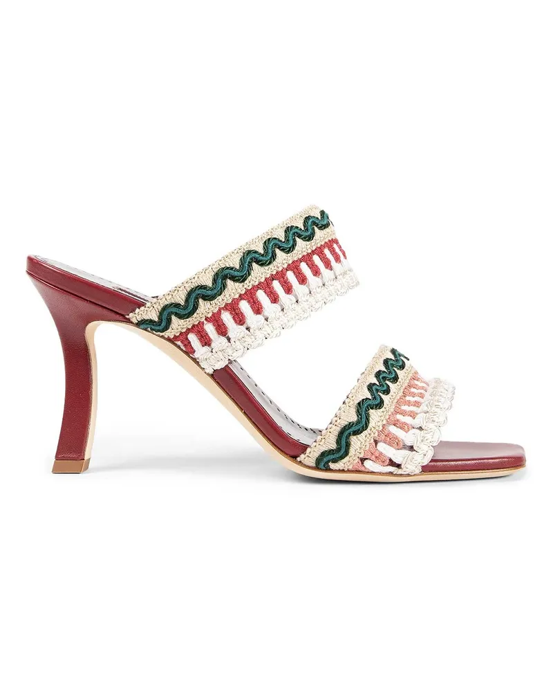 Manolo Blahnik Mabecomu Sandals Beige