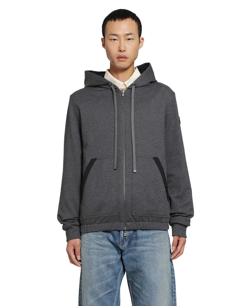 Moncler Reversible Zip-Up hoodie Grey