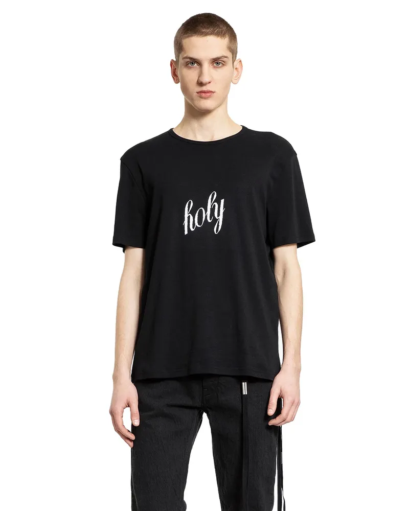 Ann Demeulemeester Baptist Printed Standard Fit T-Shirt Black