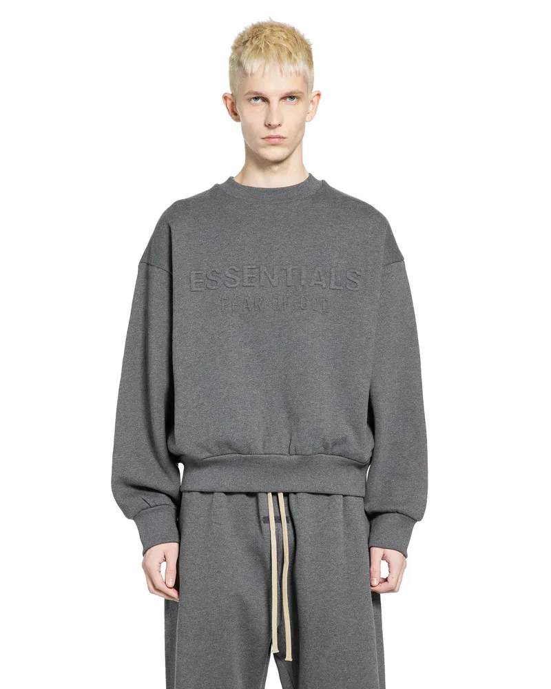 Fear of God Embossed Essentials Sweatshirt Grey