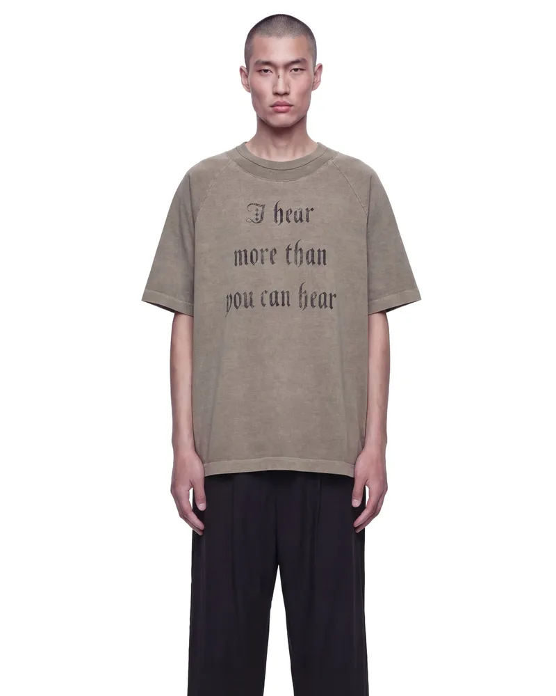 Undercover Printed Cotton Jersey T-Shirt Beige