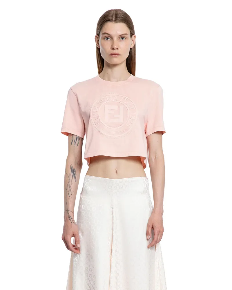 Fendi Roma Crop Top Pink