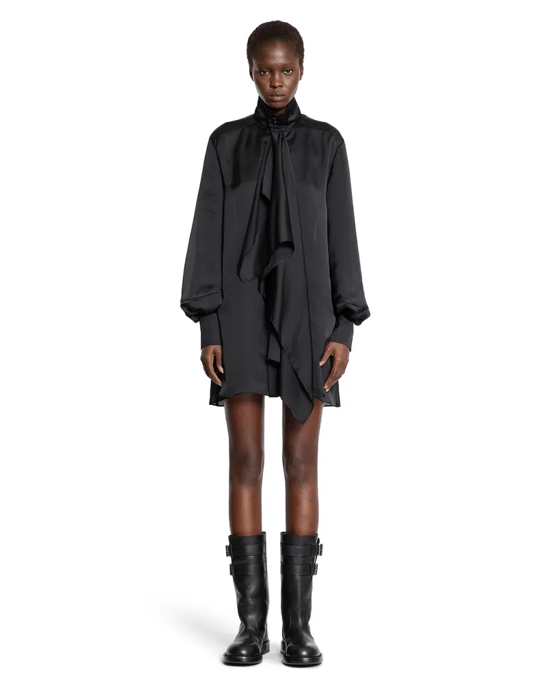 Sacai Satin Dress Black