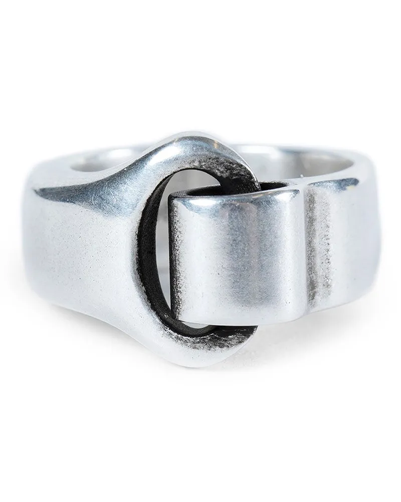 Ann Demeulemeester Une Link Ring Silver