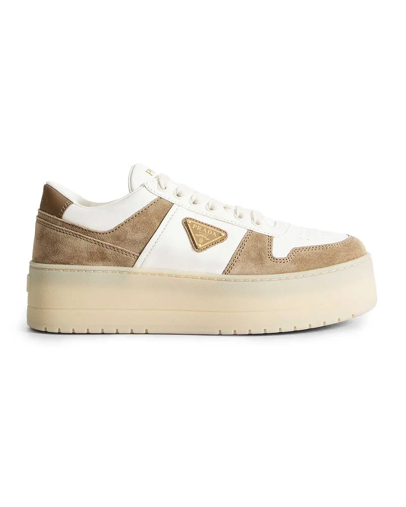 Prada Downtown Platform sneakers Beige