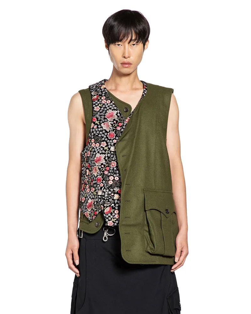 Comme des Garçons Spliced Vest Green