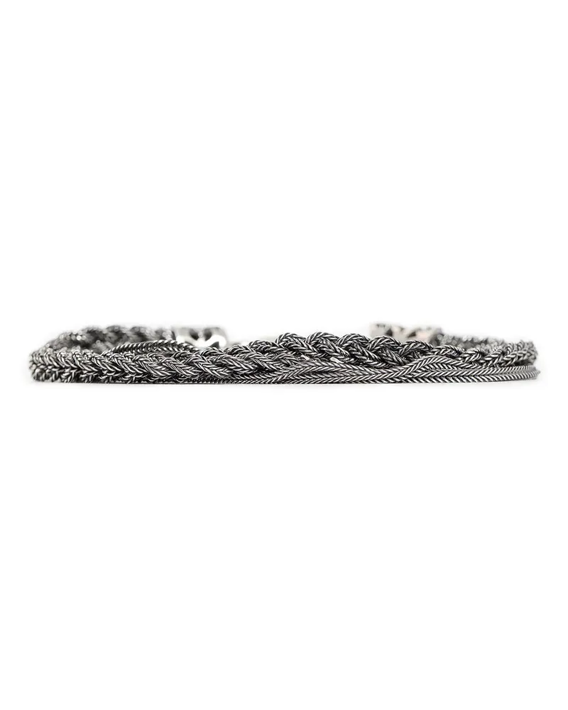 Emanuele Bicocchi Braided Bracelet Silver