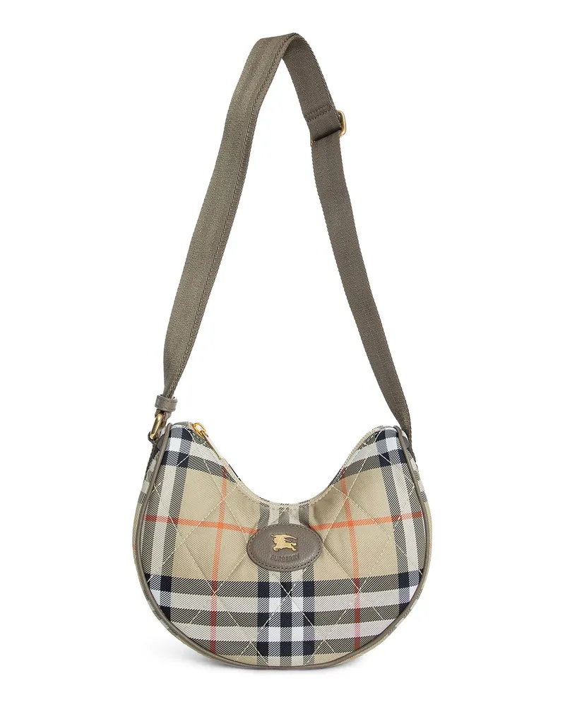 Burberry Horseshoe Crossbody Bag Beige