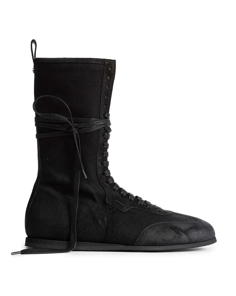 Ann Demeulemeester Fides Soft High-Tops Boxing Sneakers Black