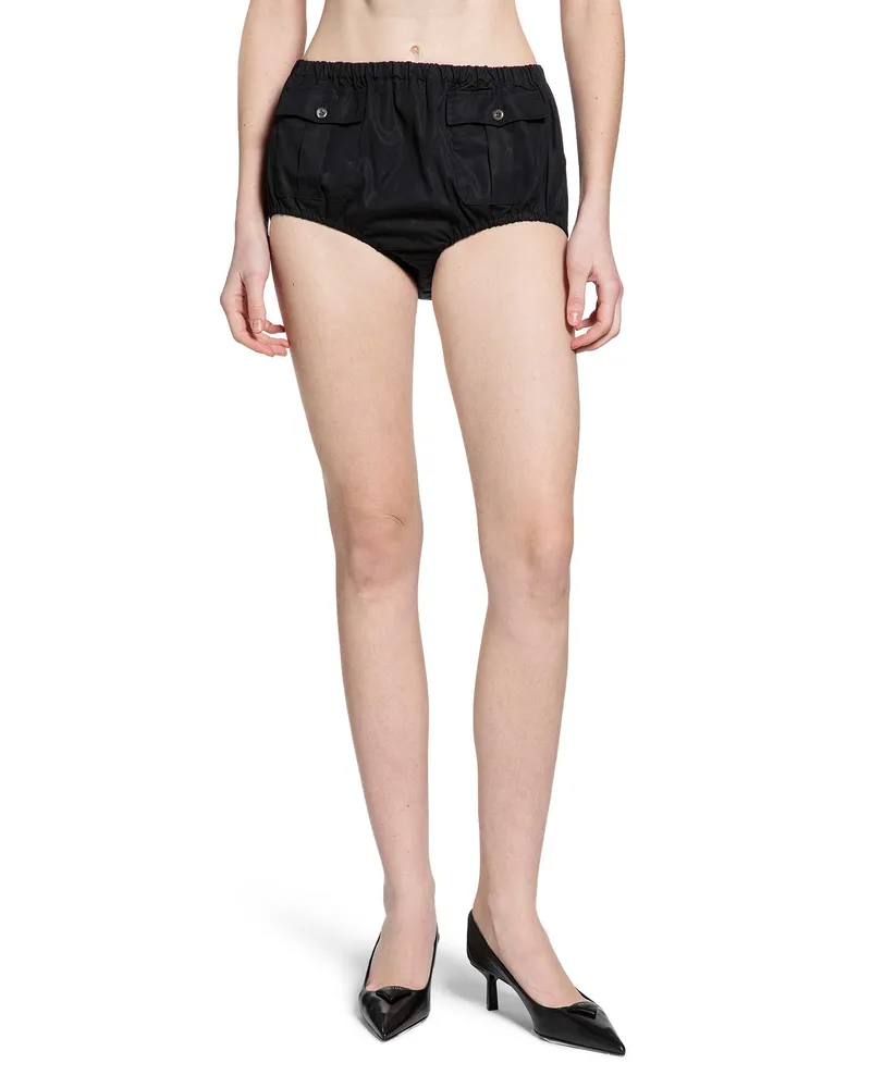Prada Poplin Shorts Black