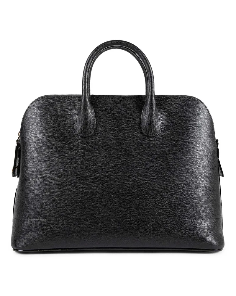 Valextra My Logo Bowling Bag Large Black