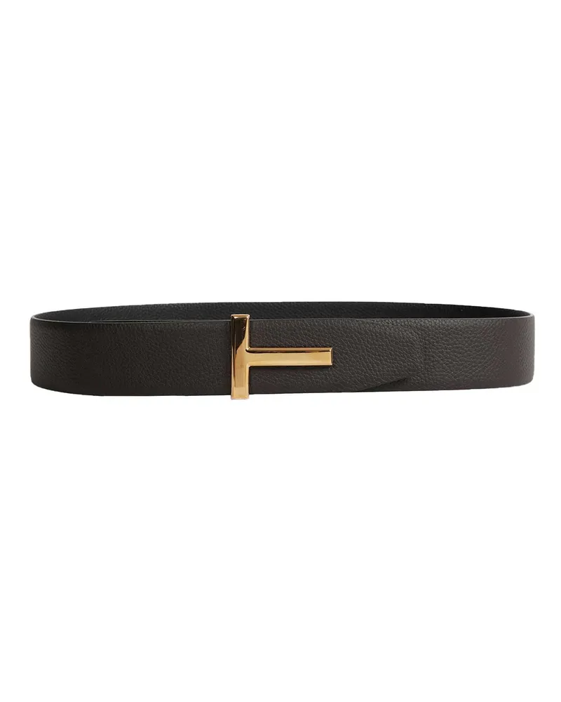 Tom Ford Reversible Leather Belt Brown