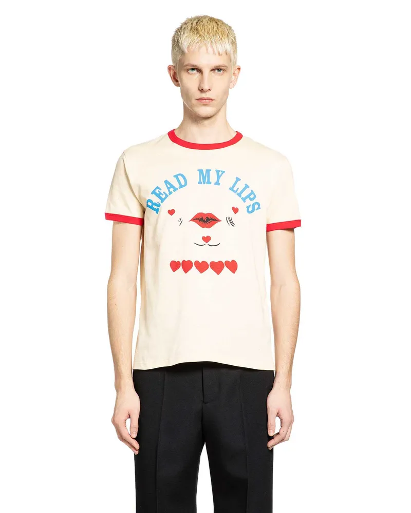 Valentino Garavani Read My Lips T-Shirt Off-white