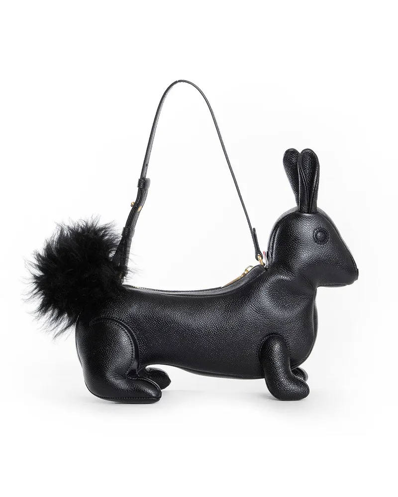 Thom Browne Rabbit Baguette Bag Black