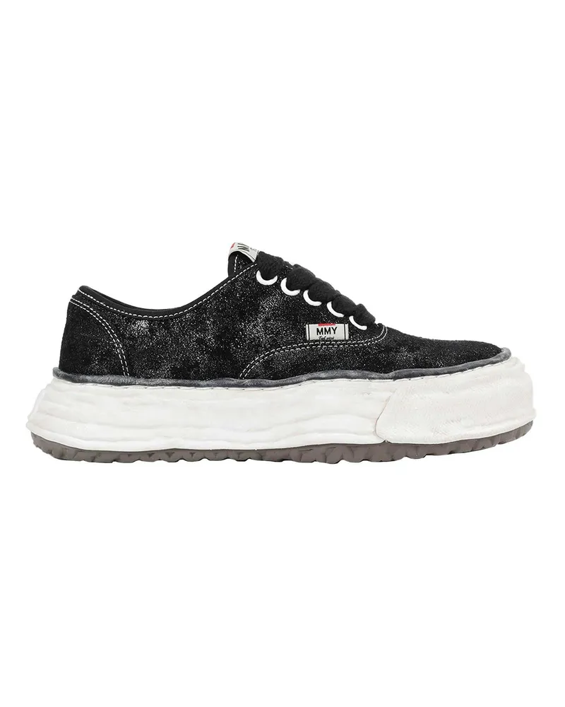 MIHARAYASUHIRO Baker26 Glittery Suede Sneakers Black