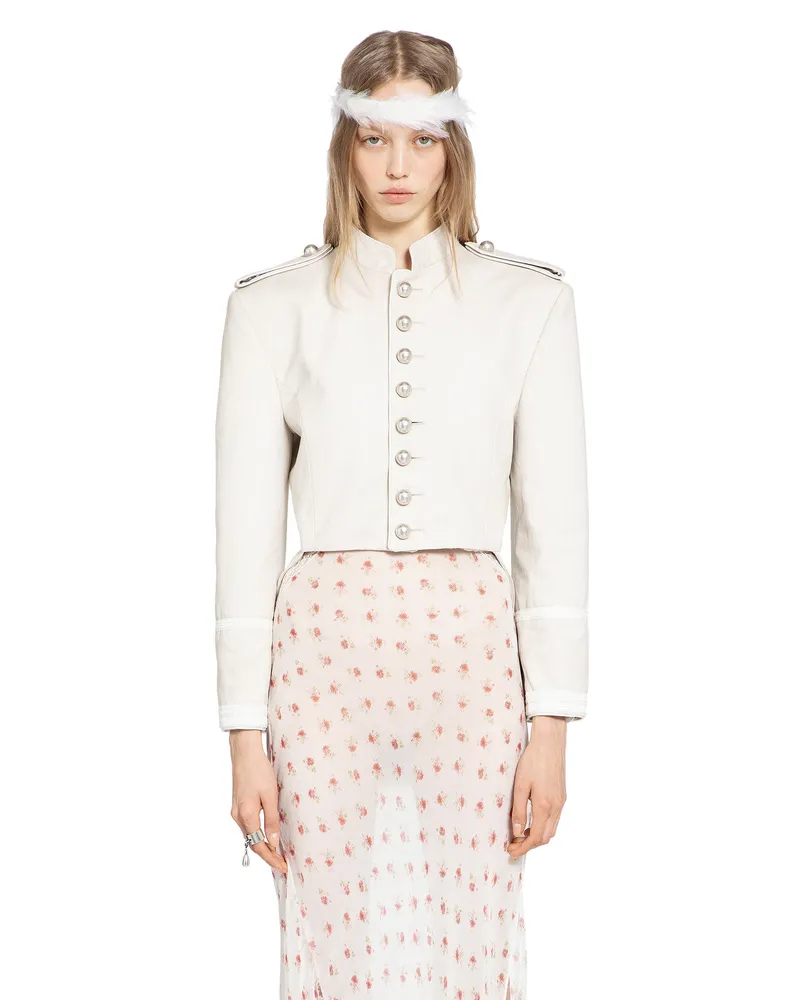 Ann Demeulemeester Harris Marsina Jacket Beige