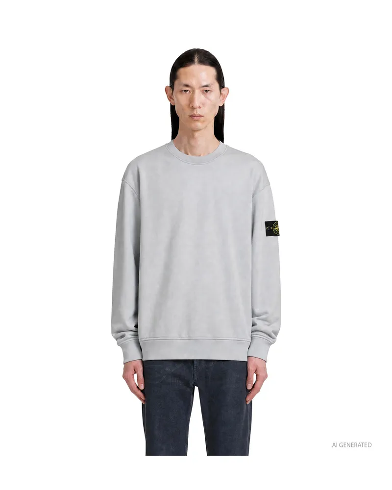 Stone Island 6100060 Crewneck Sweatshirt Grey