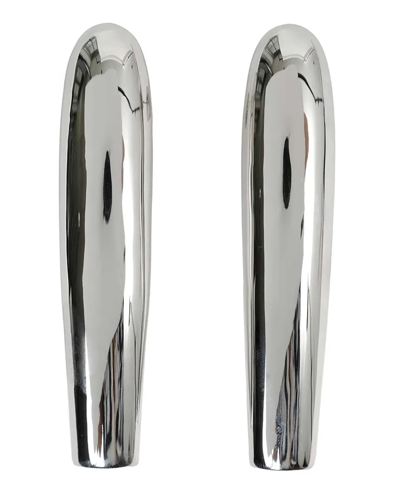 Hugo Kreit Nail Square Earrings Silver