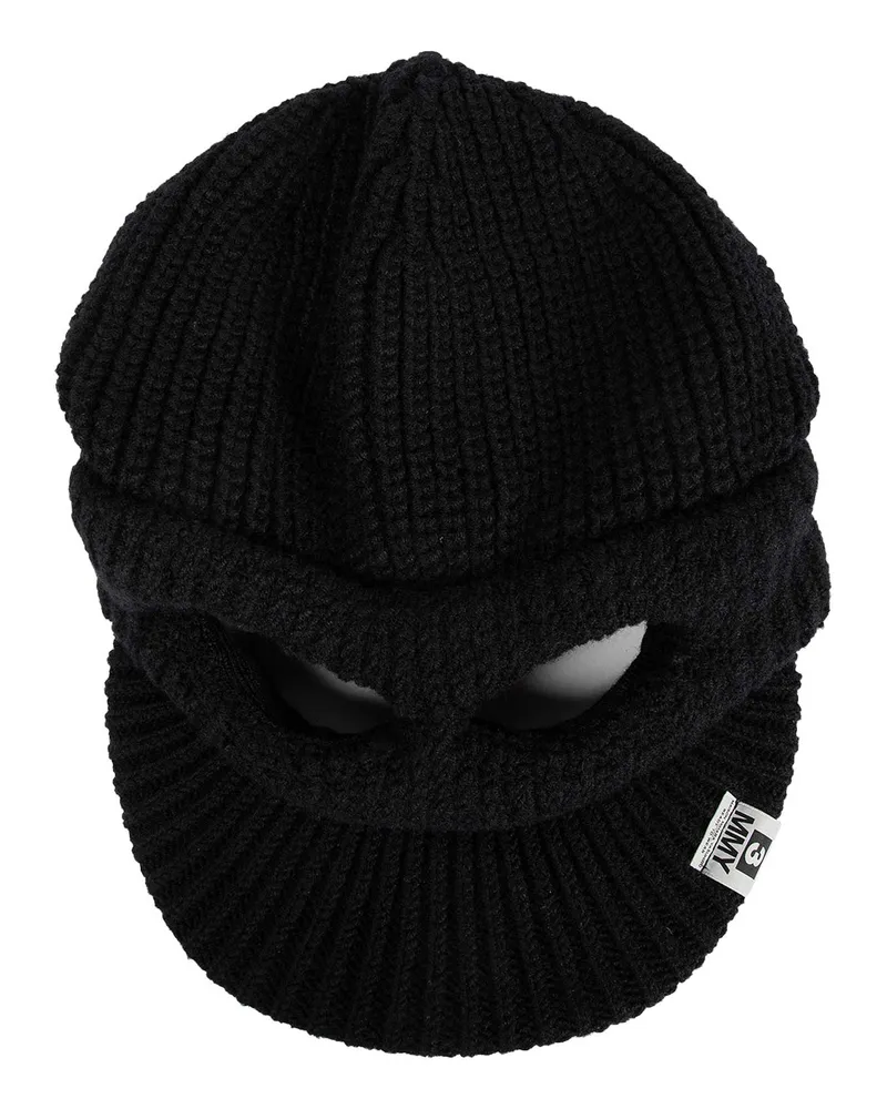 MIHARAYASUHIRO Cat Ears Knit Cap Black