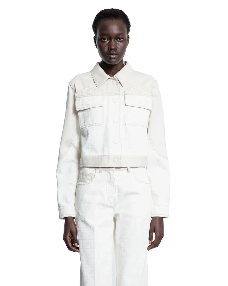 Fendi WOMAN OFF-WHITE JACKETS Off-white