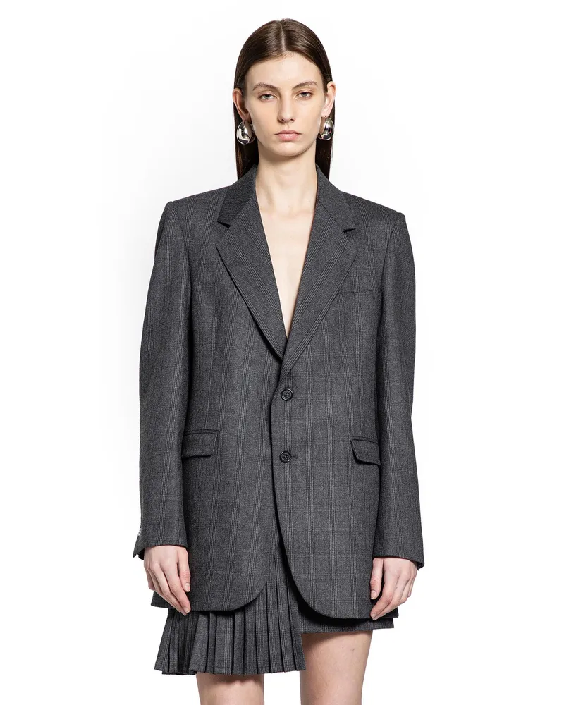 COPERNI Prince of Wales Check Oversized Blazer Grey
